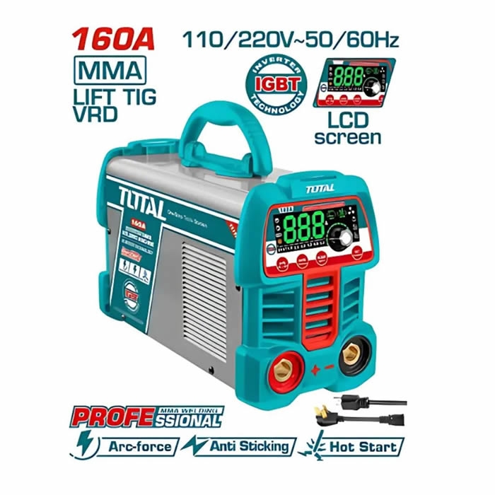 MÁQUINA DE SOLDAR TIG 160 AMPERIOS TOTAL TOLS  - TIG1601