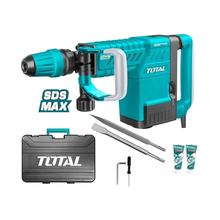 MARTILLO DEMOLEDOR 1500W 25J SDS MAX INDUSTRIAL TOTAL TH215002